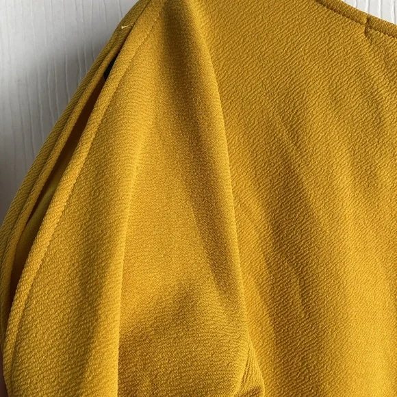 Green Envelope Mustard Yellow Women’s Blouse - Picture 5 of 8